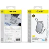 Portable power bank Awei C03 20000mAh with 45W output and integrated USB-A/USB-C cable