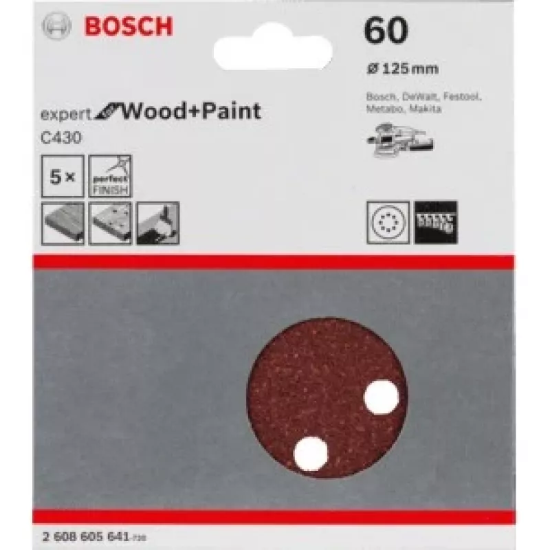 Sanding Discs Bosch C430 Expert for Wood and Paint