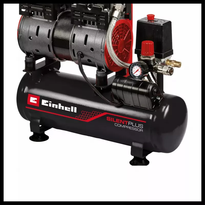 compressor TE-AC 110/6 Silent Plus (black/Red, 550 Watt)