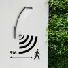 LED wall lamp MACLEAN MCE512 GR with motion sensor, energy-efficient LED fixture