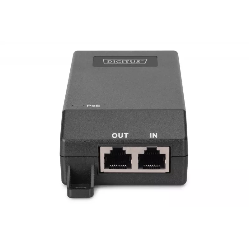 Digitus Gigabit Ethernet PoE+ injector 802.3at 30 W Black