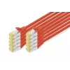 Network Cable Digitus CAT 6A S/FTP RJ-45 2m Red