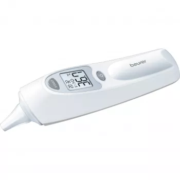 Contact ear thermometer Beurer FT58 — white, contact measurement, memory, °C/°F, AAA battery