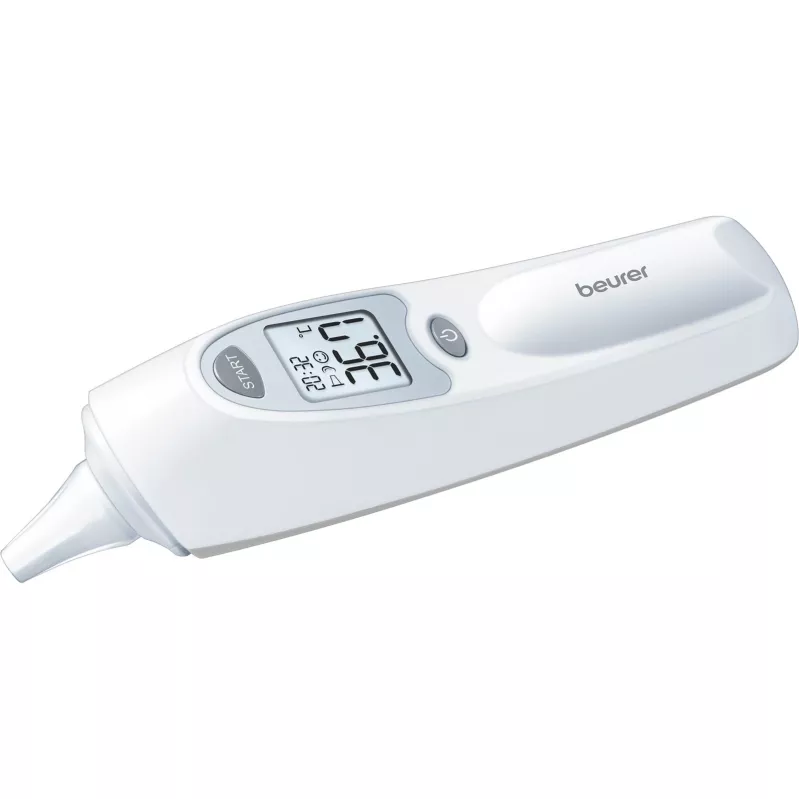 Contact ear thermometer Beurer FT58 — white, contact measurement, memory, °C/°F, AAA battery
