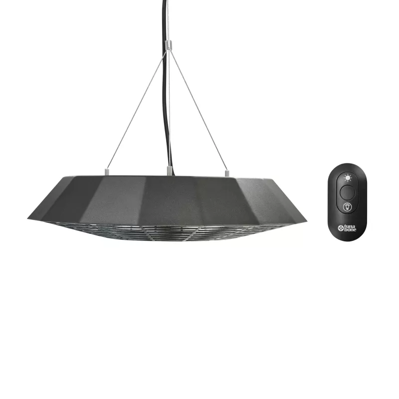 TunaBone | Electric Ceiling Infrared Patio Heater | TB2068C-01 | Patio heater | 2000 W | Number of power levels 1 | Suitable for rooms up to 20 m² | Black | IP45