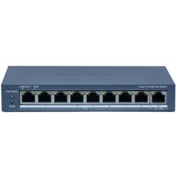 Network switch Hikvision DS-3E1309P-EI(B) 8-port 100 Mbps with 110W PoE