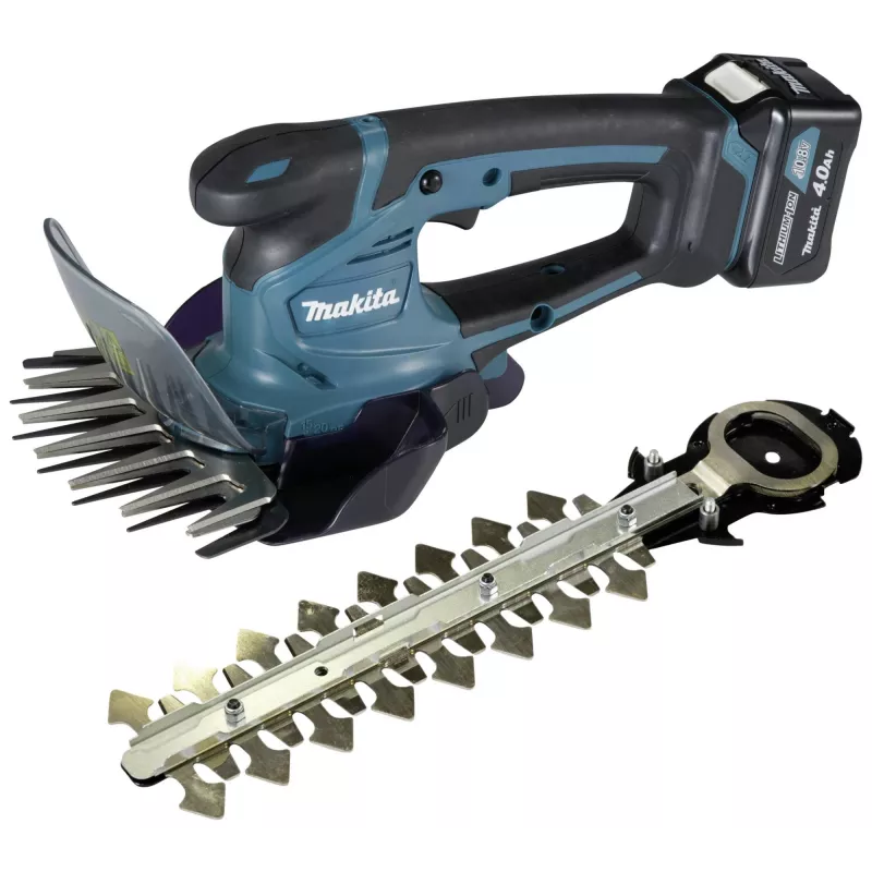 UM600DSMEX cordless grass shears 10.8Volt blue black 2x Li-ion battery 4.0Ah