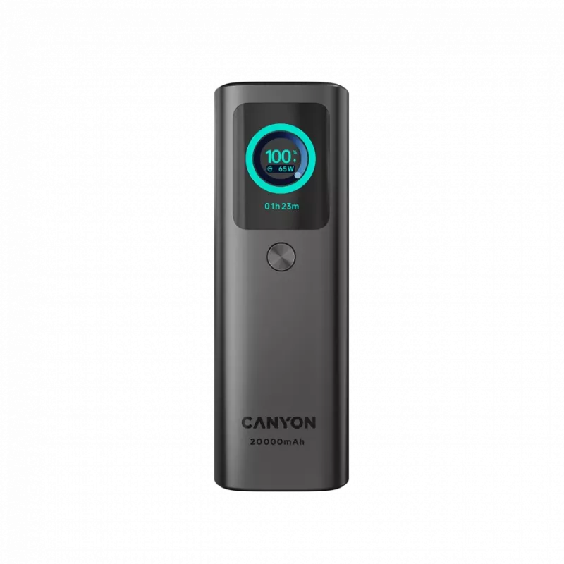 CANYON Built-in cable power bank OnPower 265 20000mAh 165W Aluminium Dark grey