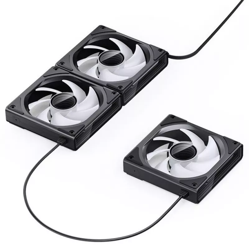 120mm case fan Jonsbo ZK-120B ARGB Black, 120mm, ARGB lighting