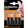 Battery Duracell Plus 9V (MN1604) — 2 Pack, 0.102 kg total weight