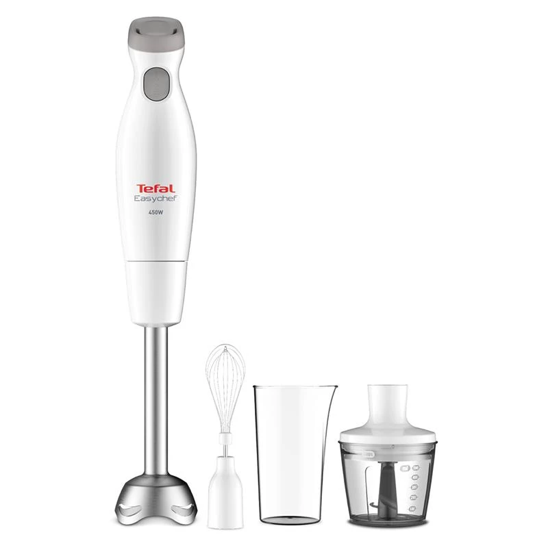 Tefal HB4531 0.5 L Tabletop blender 450 W Grey, Stainless steel, White