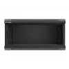 Wall-mounted rack cabinet LANBERG WF03-5304-10B 19 inch 4U black, glass door