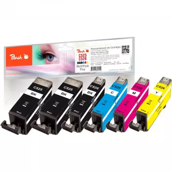 Peach PI100-249 ink cartridge 6 pc(s) Compatible Black, Cyan, Magenta, Photo black, Yellow