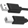 USB 2.0 cable Unitek Y-C420GBK, USB A to USB B, 3 m, black