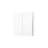 TP-Link Tapo Smart Light Switch 2-Gang 1-Way, Tilt, White, 91.5 mm, 100.5 mm, 55.5 mm, 200 g