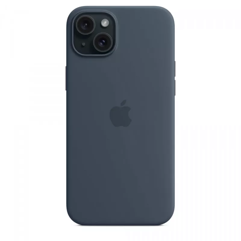 Apple iPhone 15 Plus Silicone Case with MagSafe - Storm Blue
