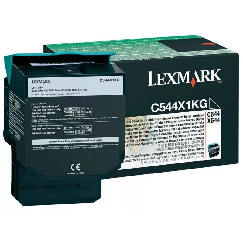 Lexmark C544X1KG - Ink black - for C544dn, C544dtn, C544dw, C544n, X544dn, X544dn RCS, X544dtn, X544dw, X544n