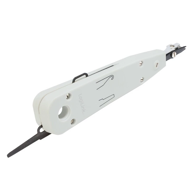 Cable crimper LOGILINK WZ0001A for RJ45/RJ11, built-in cutter and stripper, white