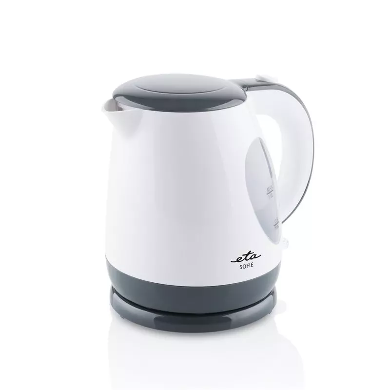 Electric kettle ETA Sofie 1 L 2200 W, white plastic, 360° base