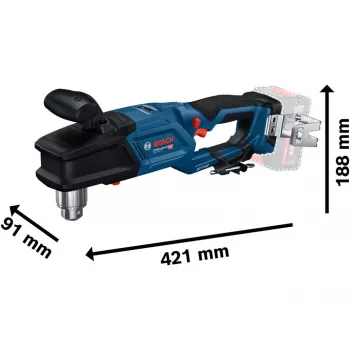 Cordless Angle Drill GRD 18V-127 Professional solo, 18Volt (Blue/black, without Battery and Charger)