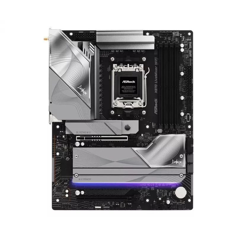 Motherboard ASROCK X870 (Socket AM5, ATX, DDR5, 4 memory slots, X870LIVEMIXERWIFI)