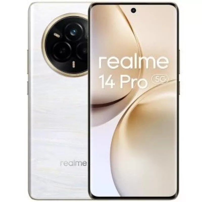 realme 14 Pro 5G 17.2 cm (6.77) Dual SIM Android 15 USB Type-C 8 GB 256 GB 6000 mAh White