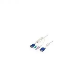 LevelOne 5m KVM Cable, VGA, PS/2, USB
