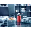 Travel mug Leifheit 03245 stainless steel 350 ml, double-wall, leakproof, flip-top lid, black/red