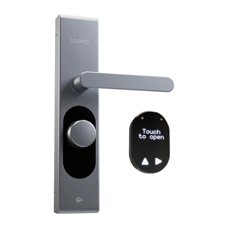 Smart door lock Shelly LOQED Touch Stainless Steel keyless entry, touchpad operation, smart home integration