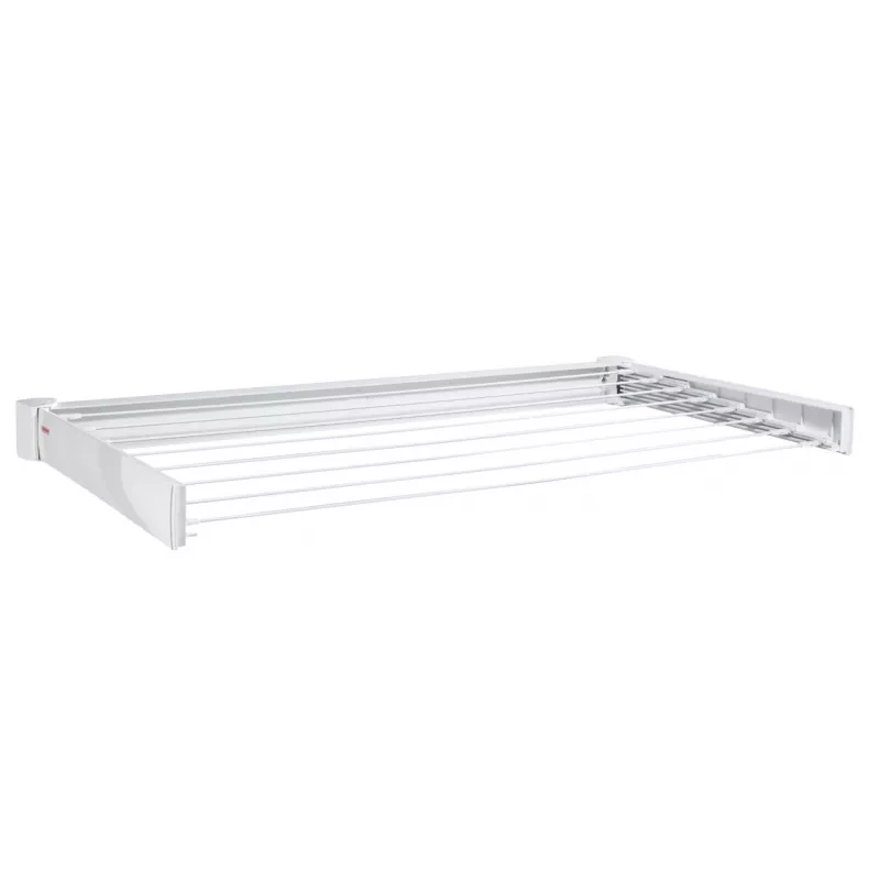 Wall-mounted drying rack Leifheit 83305, foldable, 7.2 m drying space, white, 1030×530 mm