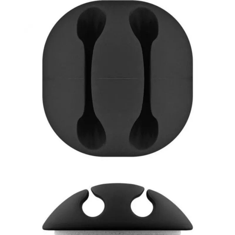 Cable clip Goobay 70683 Desk Wall Black 5 pcs