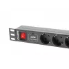Lanberg | Power Distribution unit (PDU) 19 inch 1U 10A 2M 7X Schuko Outlets | PDU-07F-0200-IEC-BK