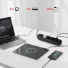 Power strip MACLEAN MCE394 B — 3 sockets + 3×USB A, 110–240V, 2.1A USB, 2500W, 1.5 m cable, black