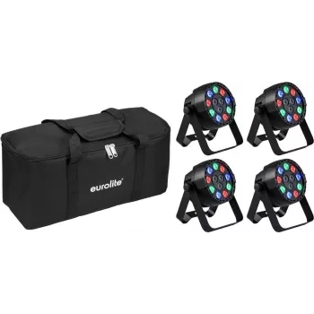 LED Mini PARty RGBW spot EUROLITE AKKU MK2 4x with soft bag