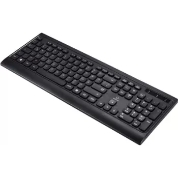 Renkforce RF-5799534 Wireless Keyboard German, QWERTZ Black (RF-5799534)