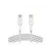 Cable Braided USB-C USB-C 1m White
