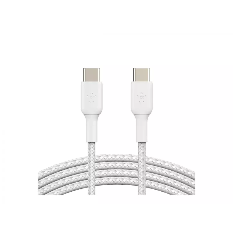 Cable Braided USB-C USB-C 1m White