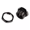 XSPC G1/4 Case Pass-Through Bulkhead Fitting, Black Chrome