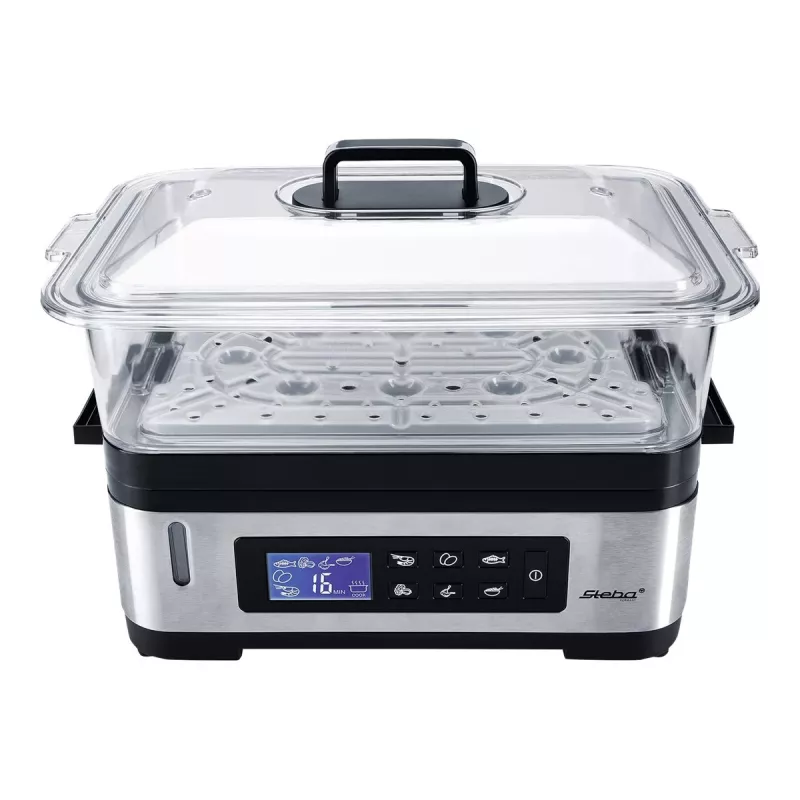 STEBA DG 2 steamer (1200 Watt, Stainless Steel / Black) (05.22.00)