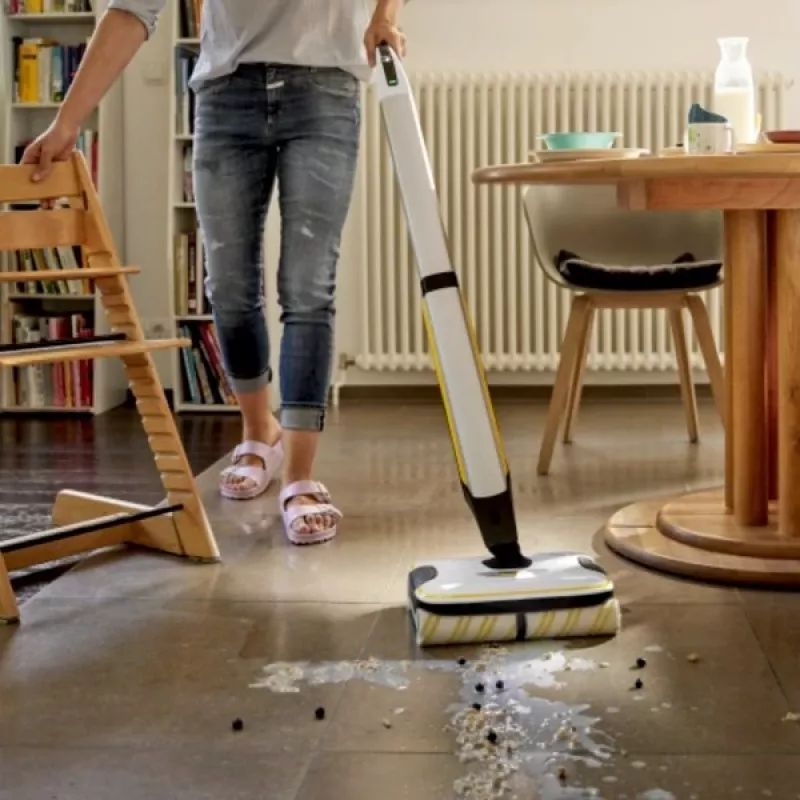 Kärcher FC 7 CORDLESS Electric broom Battery Wet Bagless Black, White, Yellow 2.85 Ah
