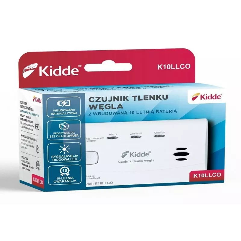 carbon monoxide and carbon monoxide detector K10LLCO Kidde