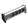 Power extension Bachmann DESK 1 3m 4 AC outlets Black Grey
