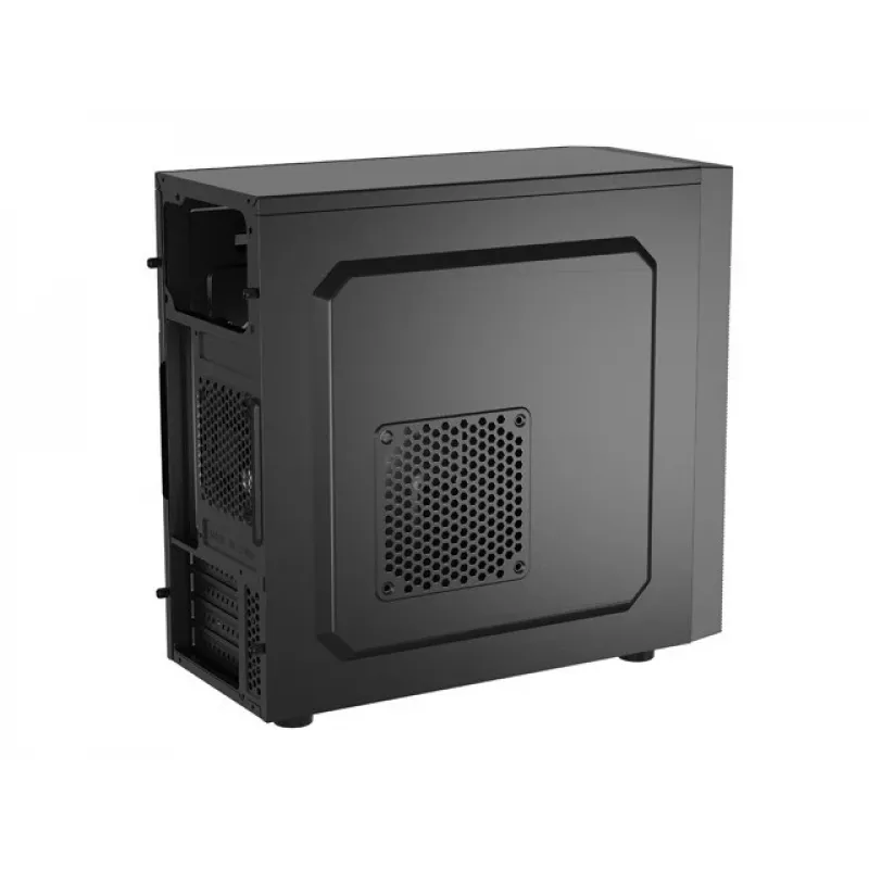 PC Case NATEC Helix Mini Tower Black — microATX/Mini-ITX, 3x3.5 inch + 5x2.5 inch, 33 cm GPU, USB-C/USB-A ports