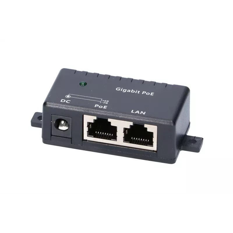 Gigabit PoE Injector Extralink 1 Port, 1x 1000Mb/s RJ45, Cube