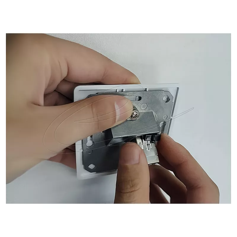 Keystone module DELOCK 90757 flat RJ-45 silver, 16.1×29.8×19.5 mm