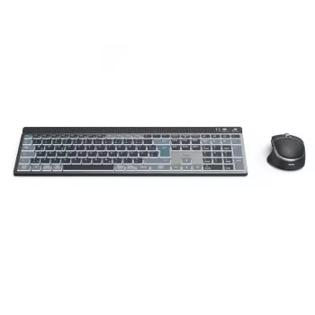 Wireless multi-device keyboard and mouse set HAMA WKM-750 — black, wireless connectivity