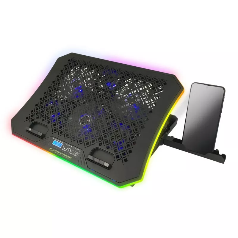 Esperanza GALERNE laptop cooling pad 48.3 cm (19) 2100 RPM Black