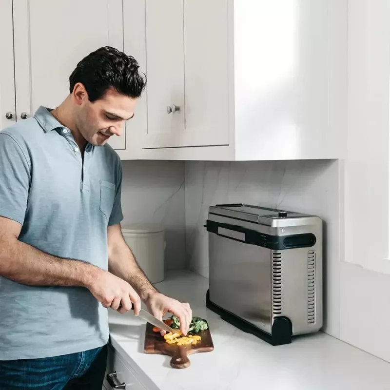 Ninja SP101 Single 10 L Stand-alone 2400 W Hot air fryer Black, Stainless steel