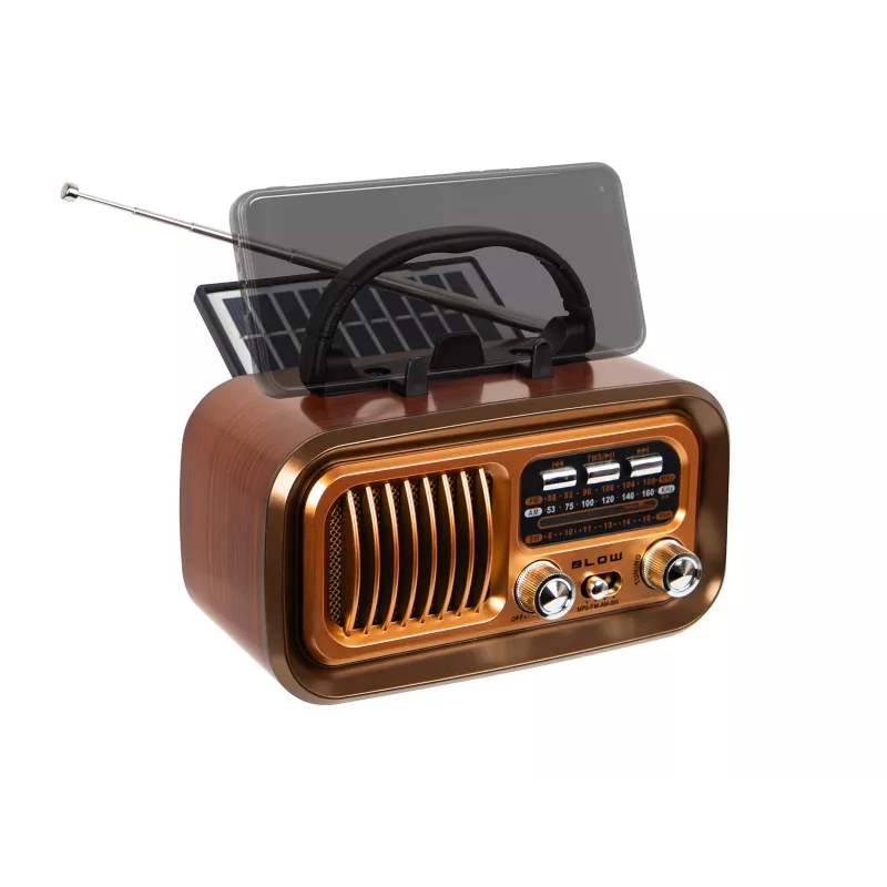 Portable analog AM/FM radio RA16 solar