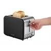 Toaster TE2052 Stainless Steel black